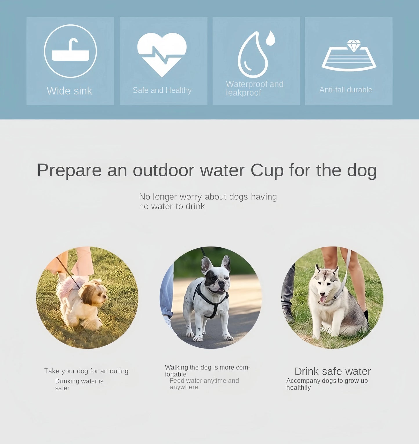 Portable Pet Food and Water Dispenser – Convenient Hydration & Meals on the Go