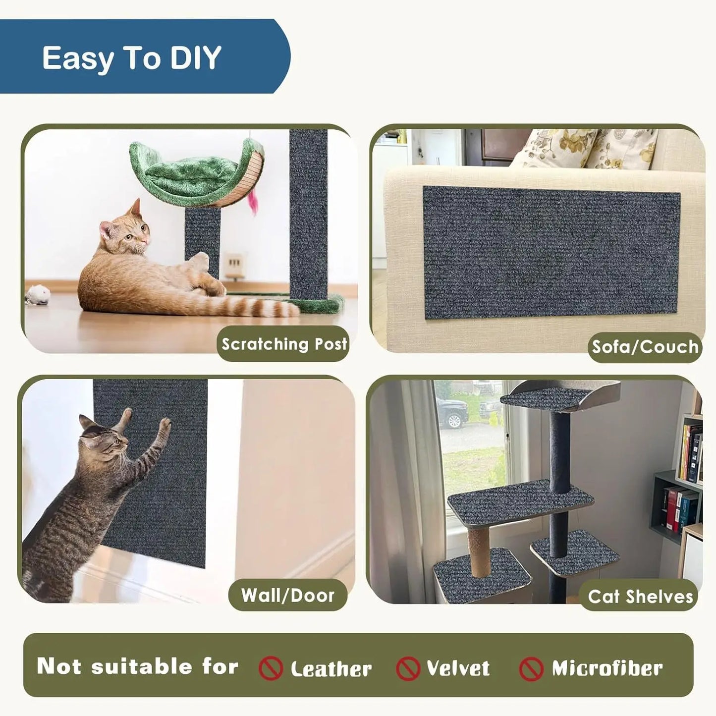 Wall Adhesive Cat Anti-Scratch Board – Protect Your Furniture with Style