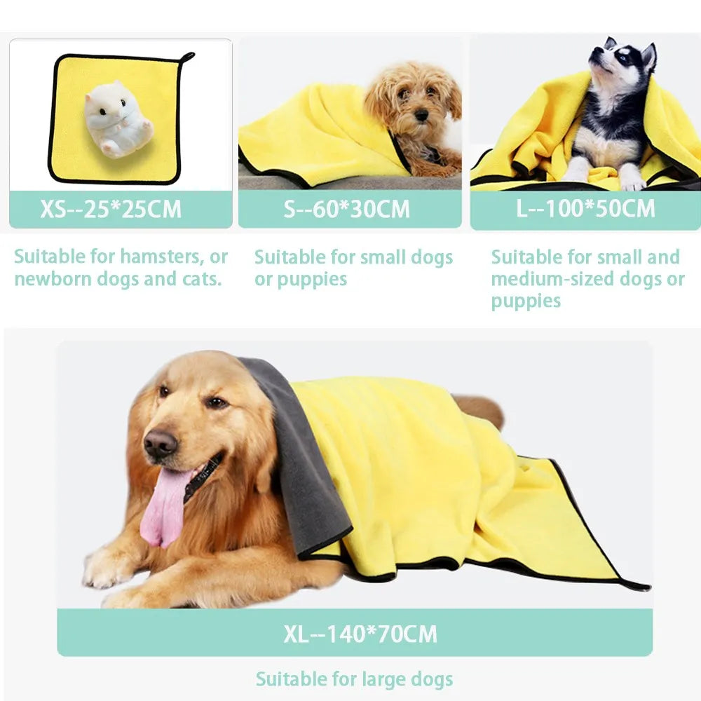 Super Absorbent Pet Towel – Perfect for Drying Your Furry Friend