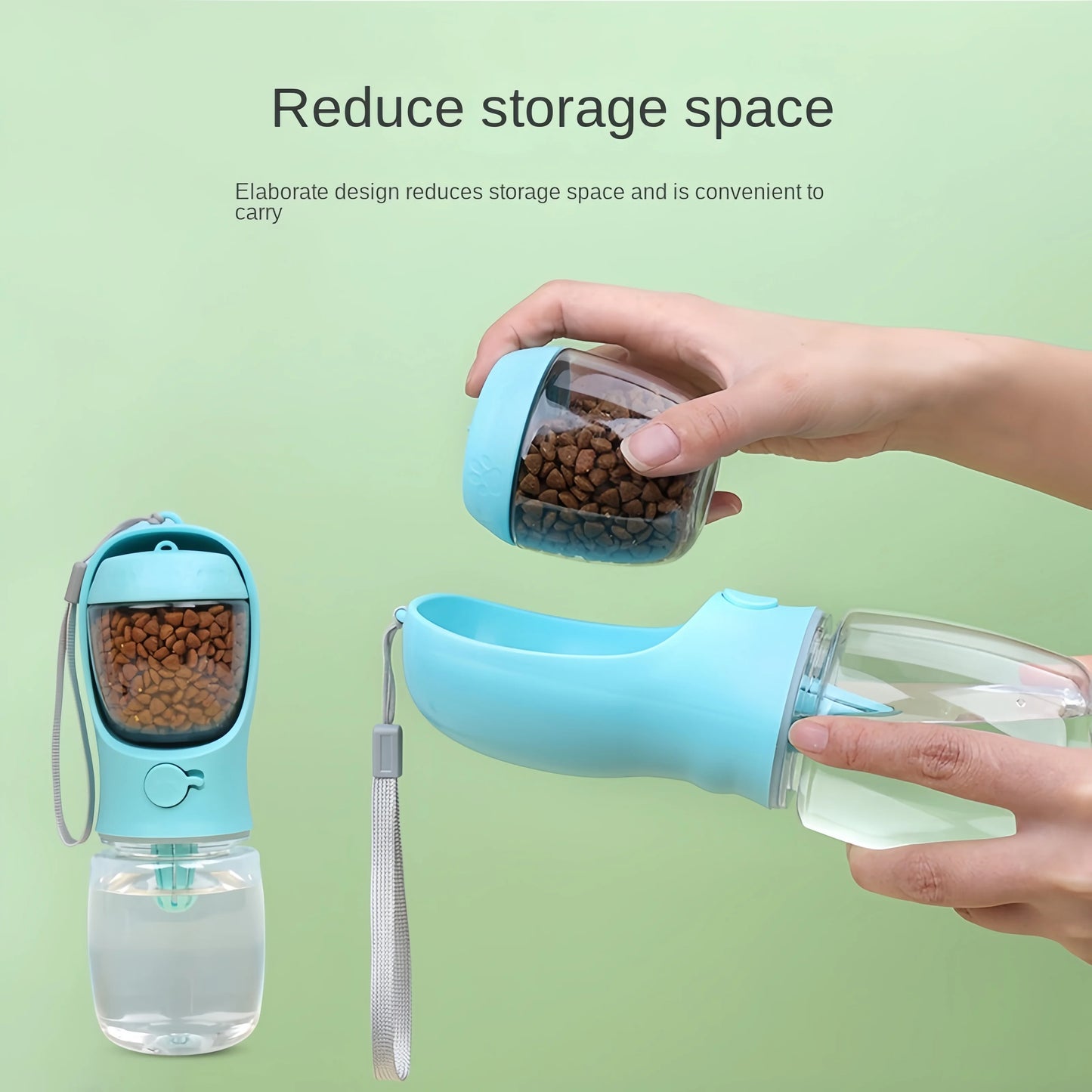 Portable Pet Food and Water Dispenser – Convenient Hydration & Meals on the Go