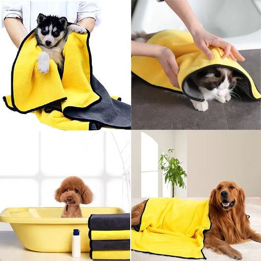 Super Absorbent Pet Towel – Perfect for Drying Your Furry Friend